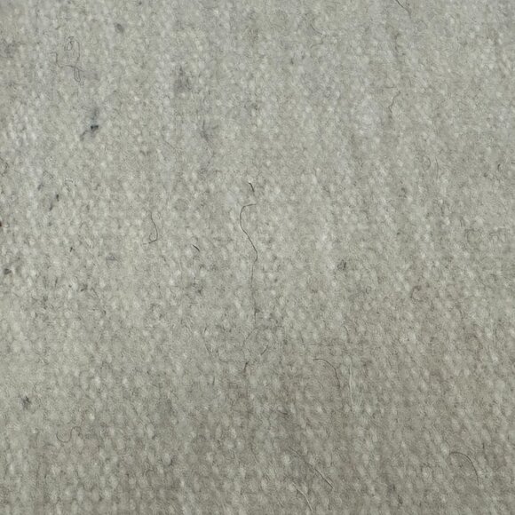 Ecuadorian 100% Wool Fringed Scarf, Natural Cream - Picture 9 of 11